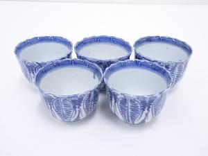 明治期　伊万里焼　染付向付5客